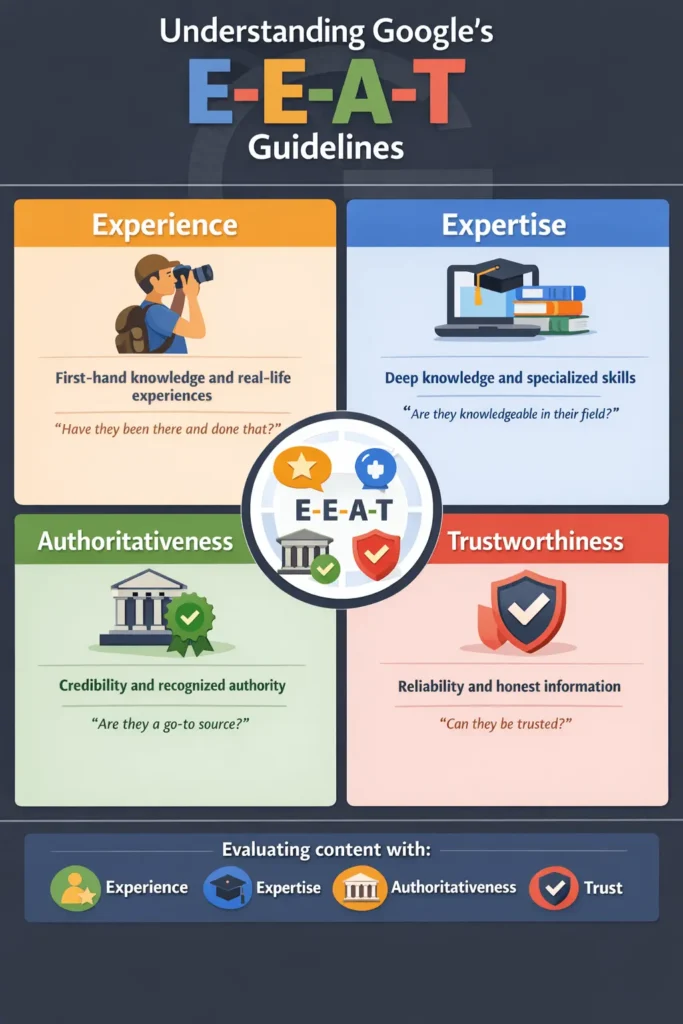 Understanding Google's E-E-A-T guidelines for people-first content.