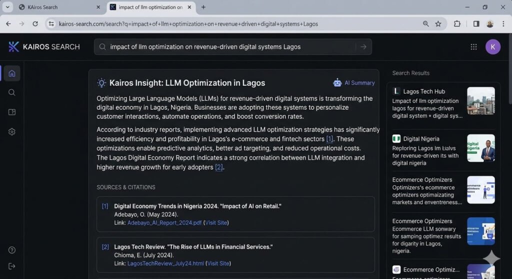 LLM optimization for revenue-driven digital systems Lagos